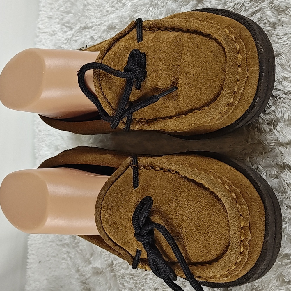 Staheekum Womens Eden Flannel Wheat Moccasin Slippers Size 8